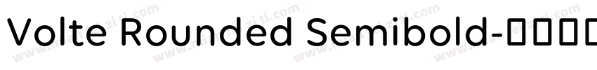 Volte Rounded Semibold字体转换